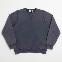 Pop Trading Company Logo Crewneck Sweatshirt - Washed Navy thumbnail