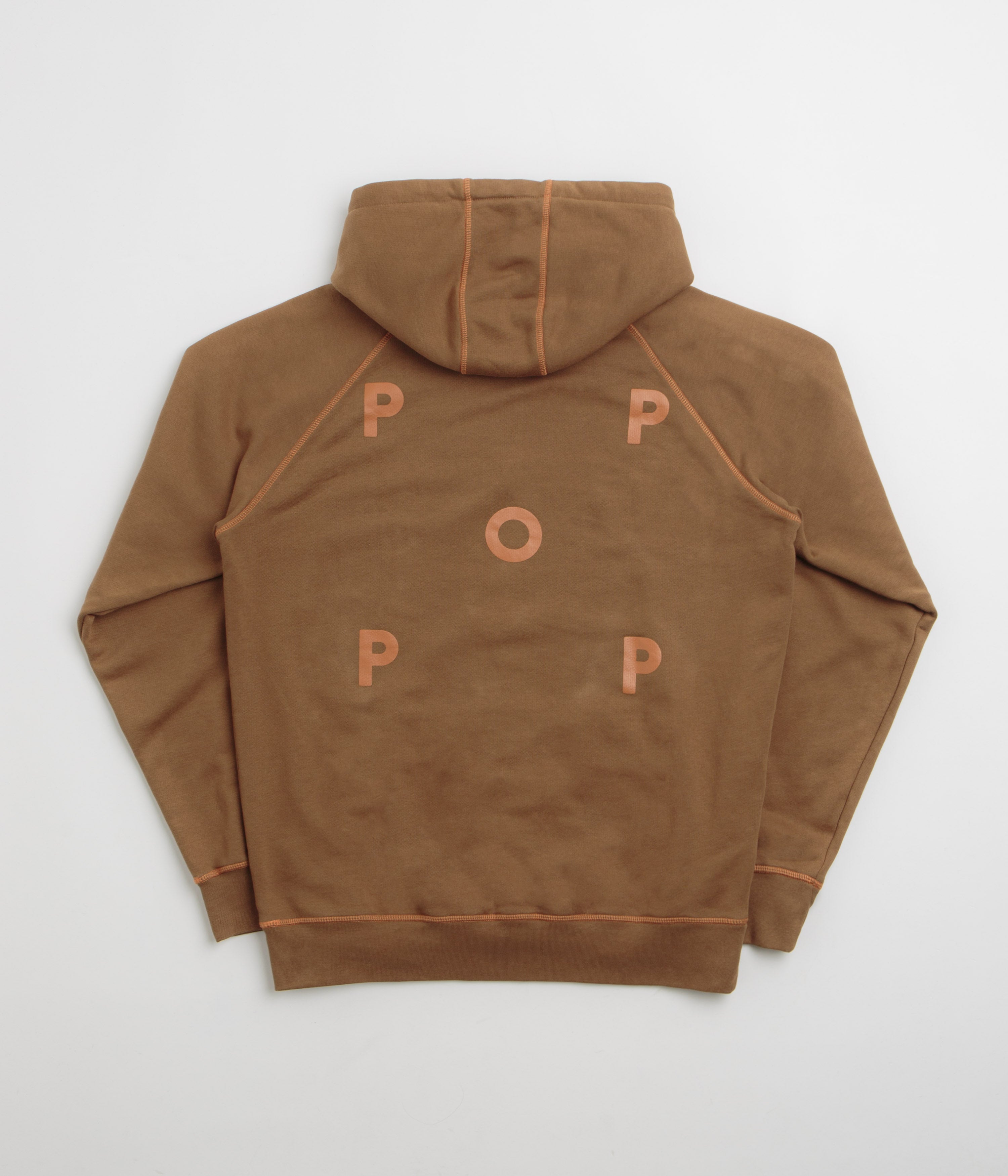 Pop Trading Company Logo Hoodie in Bison