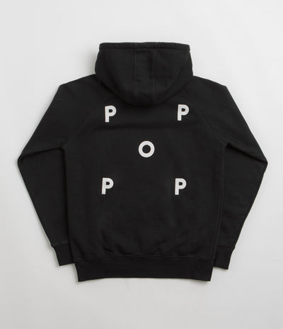 Pop Trading Company Logo Hoodie in Black and White