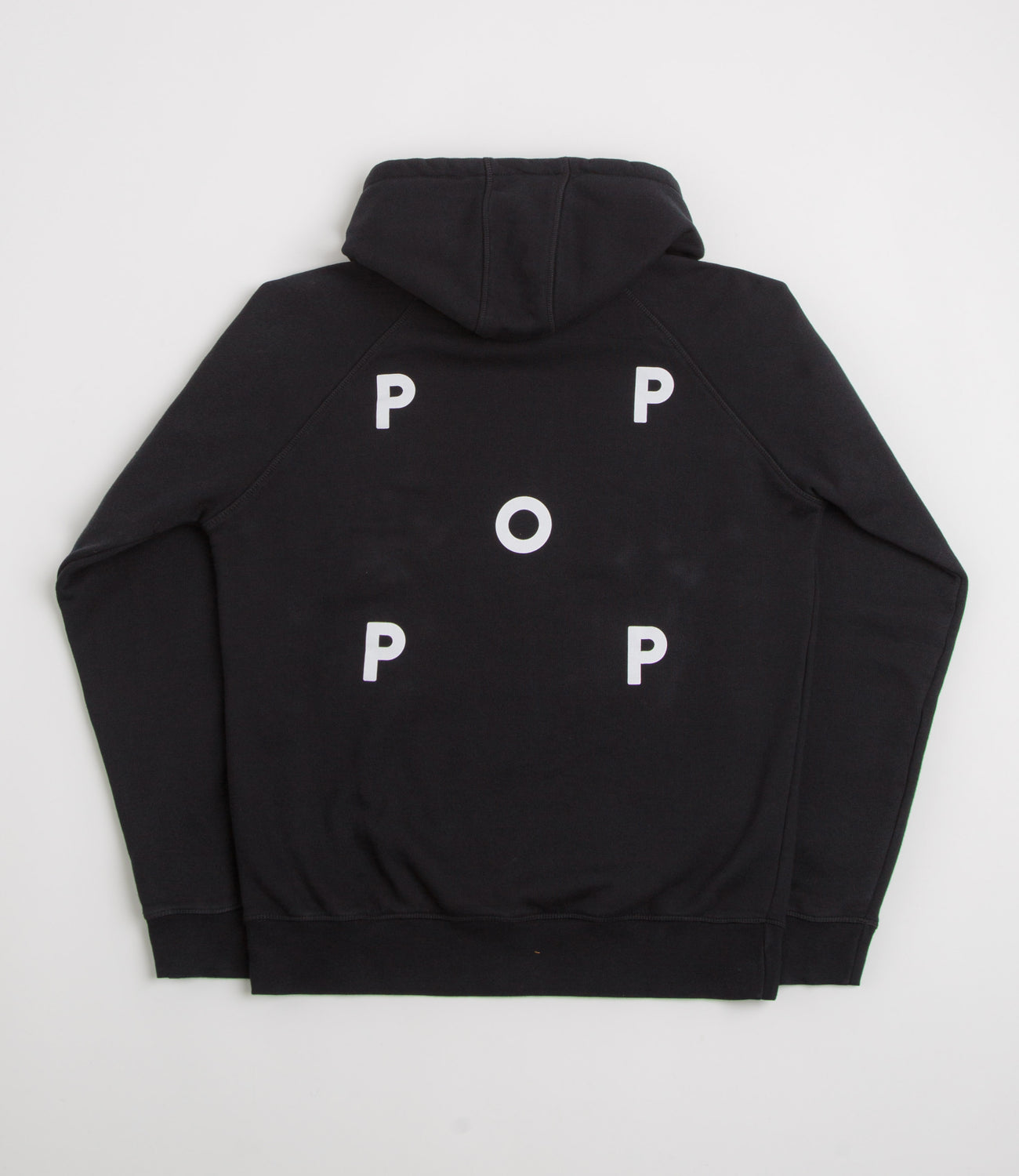 Pop Trading Company Logo Hoodie - Black / White | Flatspot
