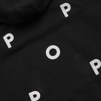 Pop Trading Company Logo Hoodie in Black and White thumbnail