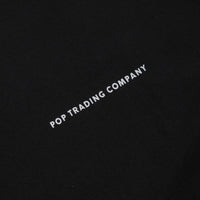 Pop Trading Company Logo Long Sleeve T-Shirt in Black and White thumbnail