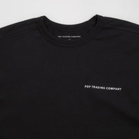 Pop Trading Company Logo Long Sleeve T-Shirt in Black and White thumbnail