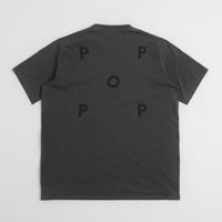Pop Trading Company Logo T-Shirt in Anthracite and Black thumbnail