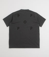 Pop Trading Company Logo T-Shirt in Anthracite and Black