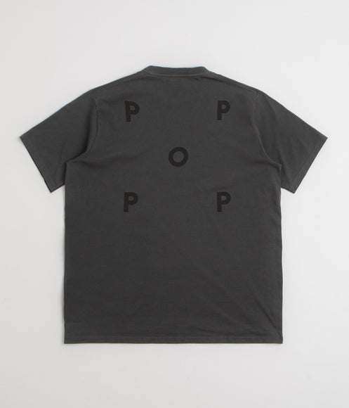 Pop Trading Company Logo T-Shirt - Anthracite / Black