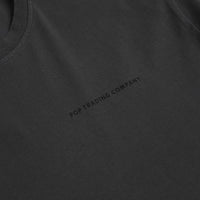 Pop Trading Company Logo T-Shirt in Anthracite and Black thumbnail