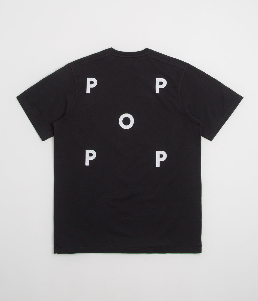 Pop Trading Company Logo T-Shirt in Black and White