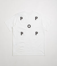 Pop Trading Company Logo T-Shirt in White and Black