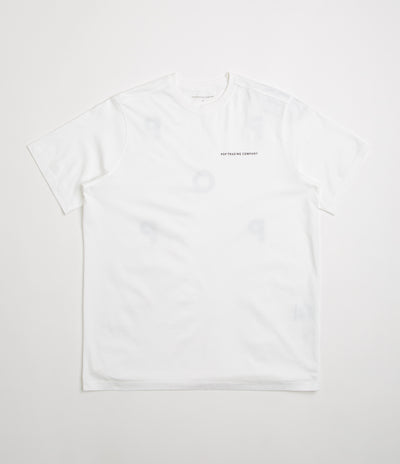 Pop Trading Company Logo T-Shirt in White and Black