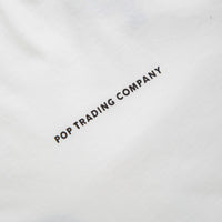Pop Trading Company Logo T-Shirt in White and Black thumbnail