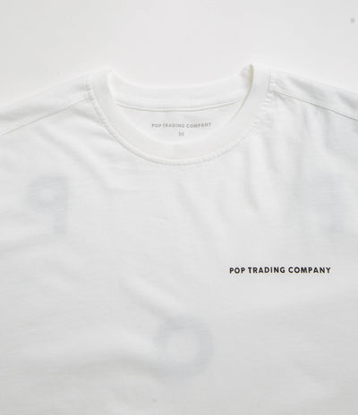 Pop Trading Company Logo T-Shirt in White and Black