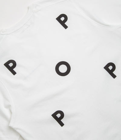 Pop Trading Company Logo T-Shirt in White and Black