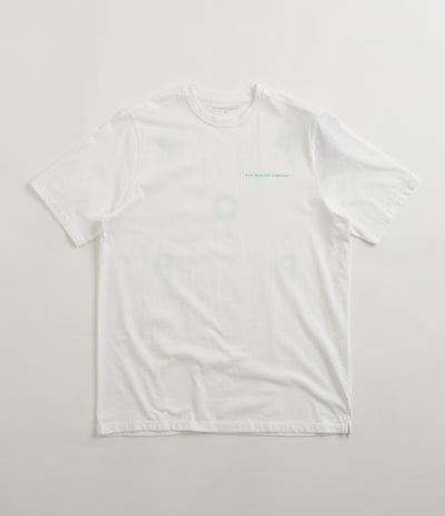 Pop Trading Company Logo T-Shirt - White / Peacock Green