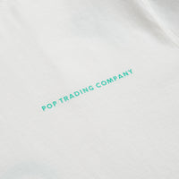 Pop Trading Company Logo T-Shirt - White / Peacock Green thumbnail