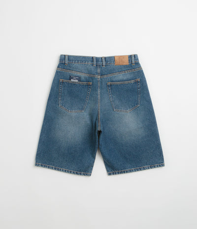 Pop Trading Company Longer DRS Shorts - Washed Denim