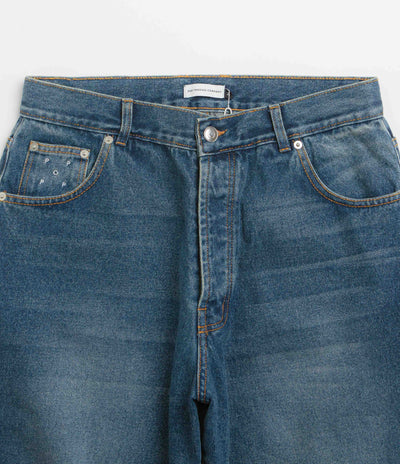 Pop Trading Company Longer DRS Shorts - Washed Denim