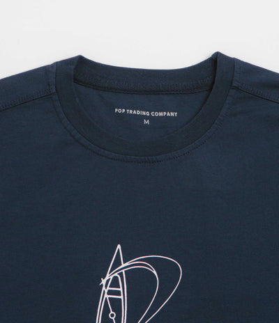 Pop Trading Company Nautical T-Shirt - Navy