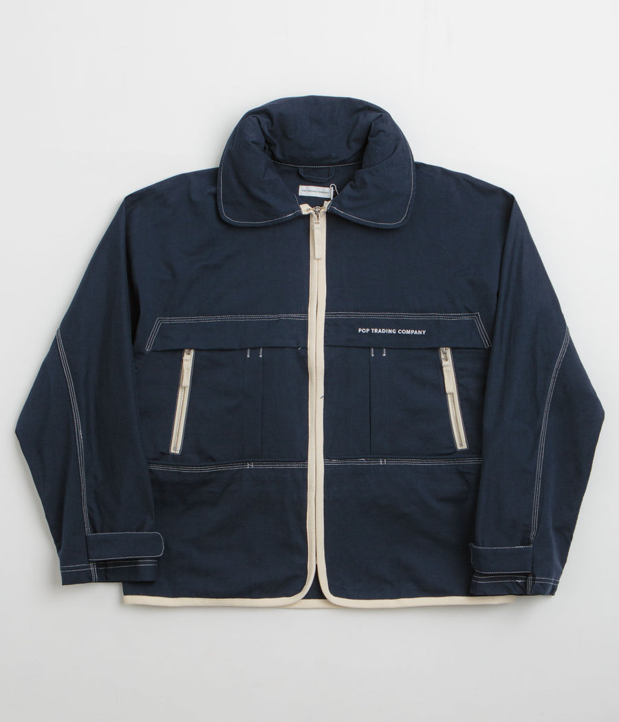 Pop Trading Company New City Jacket in Navy