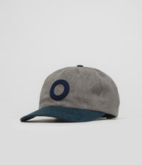 Pop Trading Company O Cap in Grey and Navy