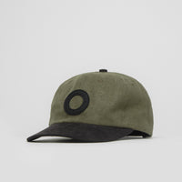 Pop Trading Company O Cap in Olive and Black thumbnail