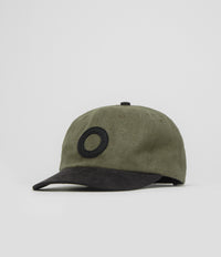 Pop Trading Company O Cap in Olive and Black
