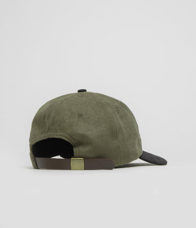 Pop Trading Company O Cap in Olive and Black