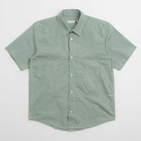 Pop Trading Company O Short Sleeve Gingham Shirt - Green / White thumbnail