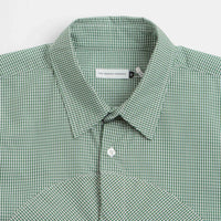 Pop Trading Company O Short Sleeve Gingham Shirt - Green / White thumbnail