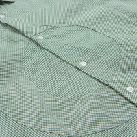 Pop Trading Company O Short Sleeve Gingham Shirt - Green / White thumbnail