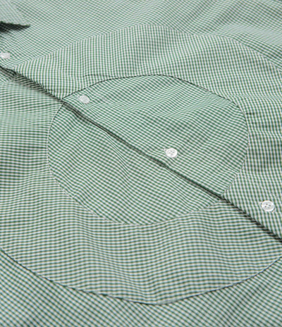 Pop Trading Company O Short Sleeve Gingham Shirt - Green / White