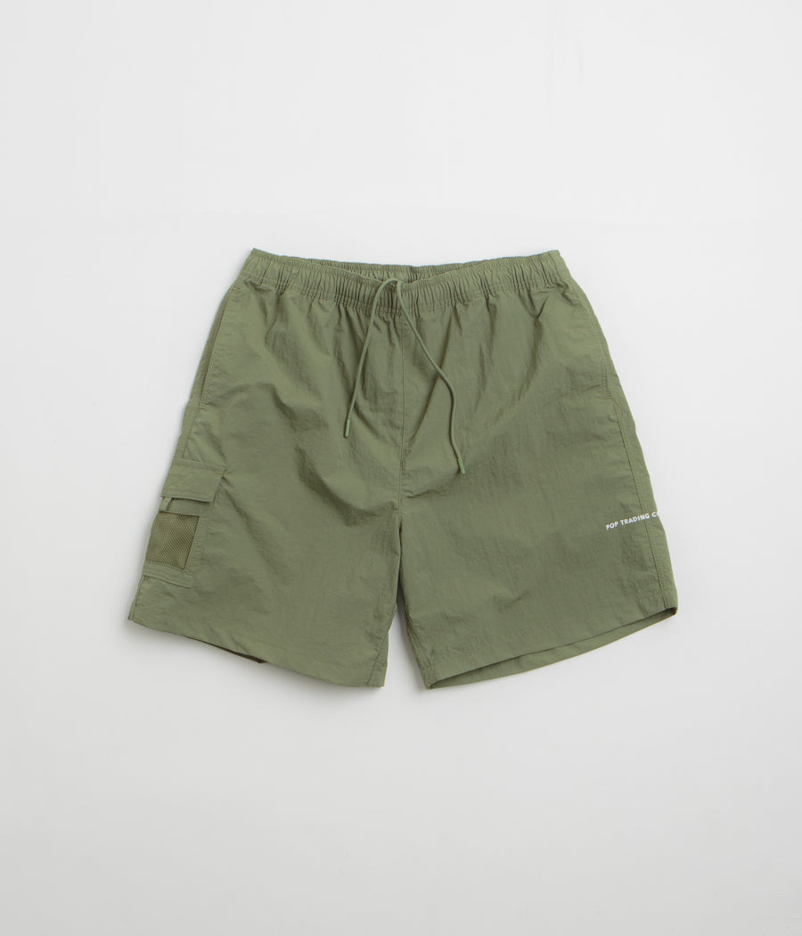 Pop Trading Company Painter Shorts in Four Leaf Clover