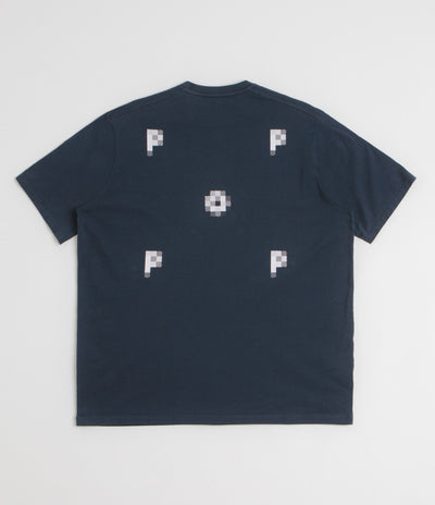 Pop Trading Company Pixel Logo T-Shirt in Navy