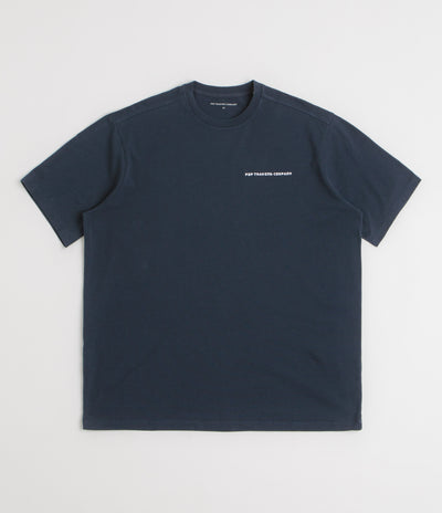 Pop Trading Company Pixel Logo T-Shirt in Navy