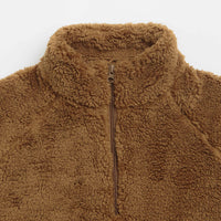 Pop Trading Company Polar 1/2 Zip Fleece Sweatshirt - Bison thumbnail
