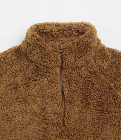 Pop Trading Company Polar 1/2 Zip Fleece Sweatshirt - Bison