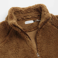 Pop Trading Company Polar 1/2 Zip Fleece Sweatshirt - Bison thumbnail