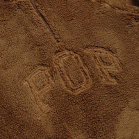 Pop Trading Company Polar 1/2 Zip Fleece Sweatshirt - Bison thumbnail