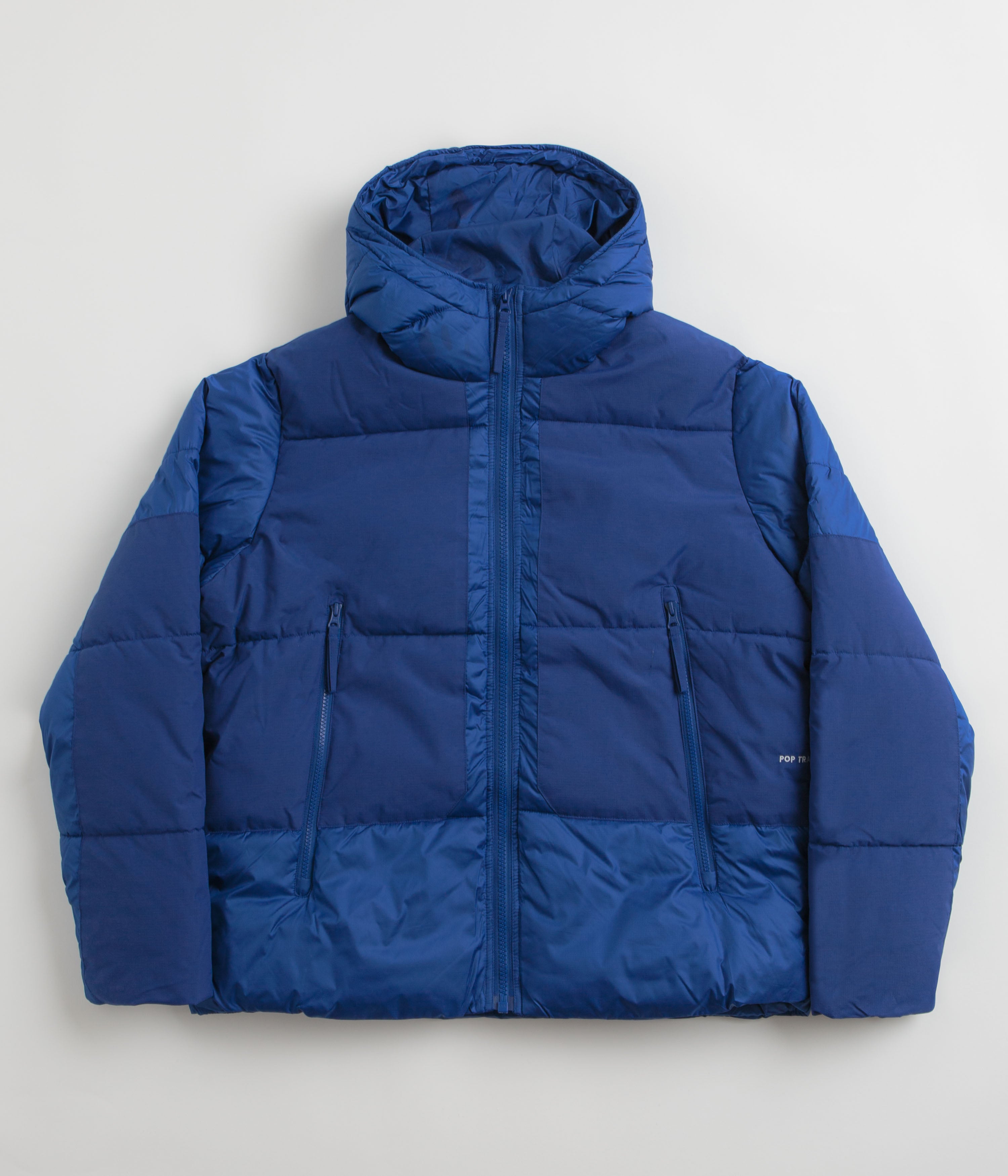 Pop Trading Company Puffer Jacket in Sodalite Blue