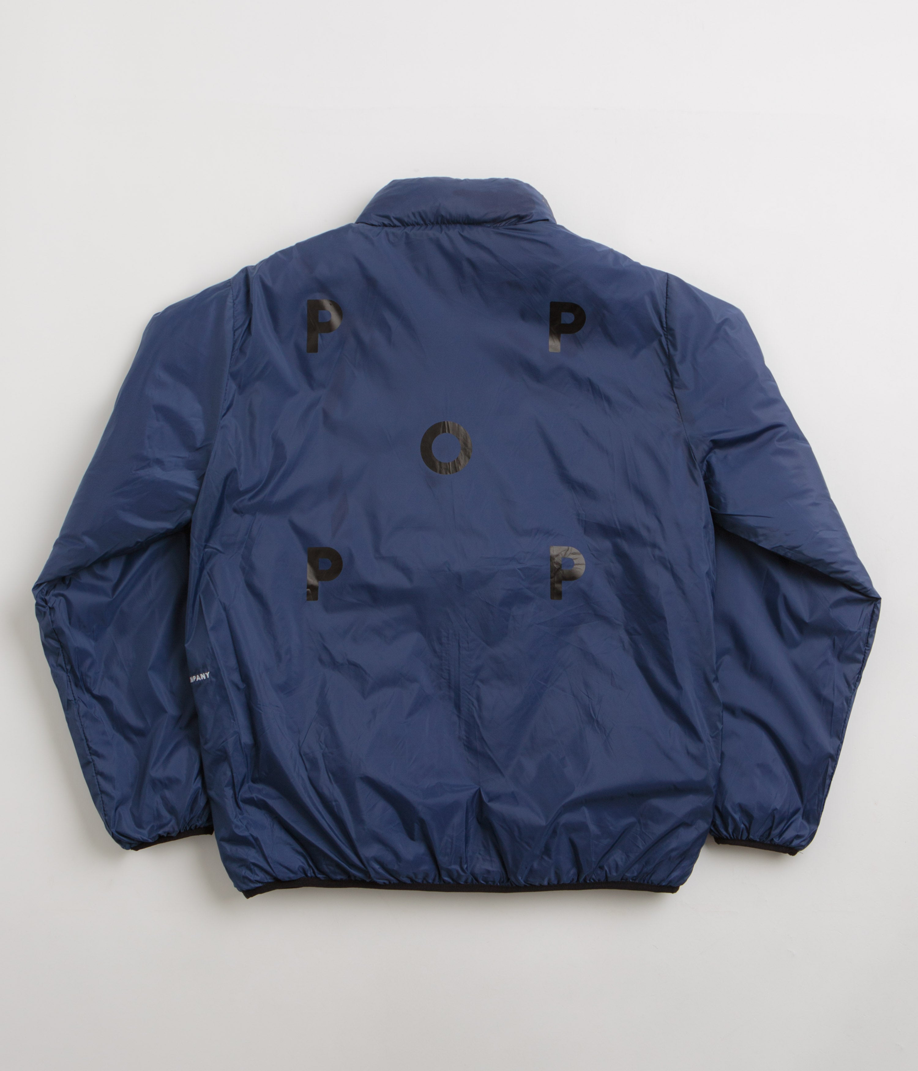 Pop Trading Company Quilted Reversible Jacket in Black