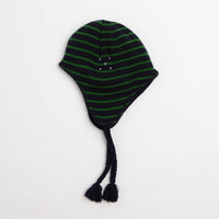 Pop Trading Company Reversible Earflap Beanie - Navy / Juniper thumbnail