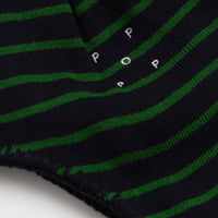 Pop Trading Company Reversible Earflap Beanie - Navy / Juniper thumbnail