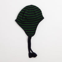 Pop Trading Company Reversible Earflap Beanie - Navy / Juniper thumbnail