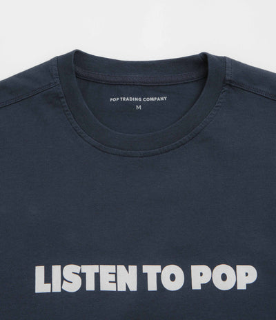 Pop Trading Company Skatemuzik T-Shirt - Navy