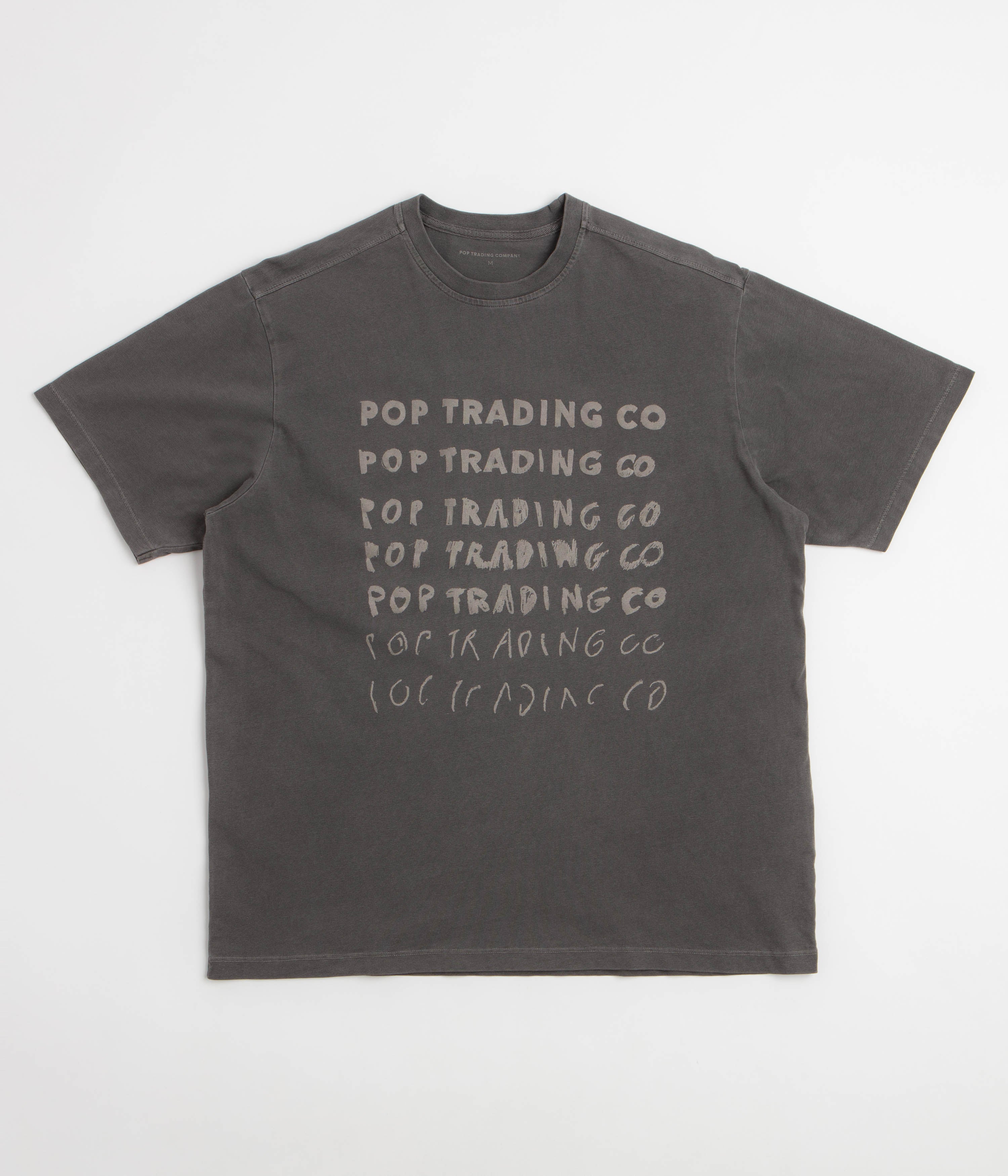 Pop Trading Company Sketchy T-Shirt - Washed Black