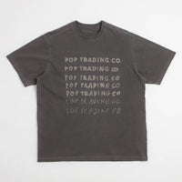 Pop Trading Company Sketchy T-Shirt - Washed Black thumbnail