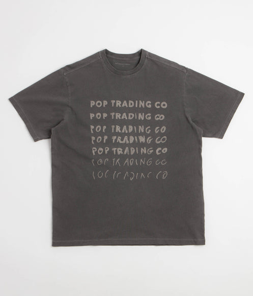 Pop Trading Company Sketchy T-Shirt - Washed Black