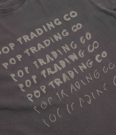 Pop Trading Company Sketchy T-Shirt - Washed Black