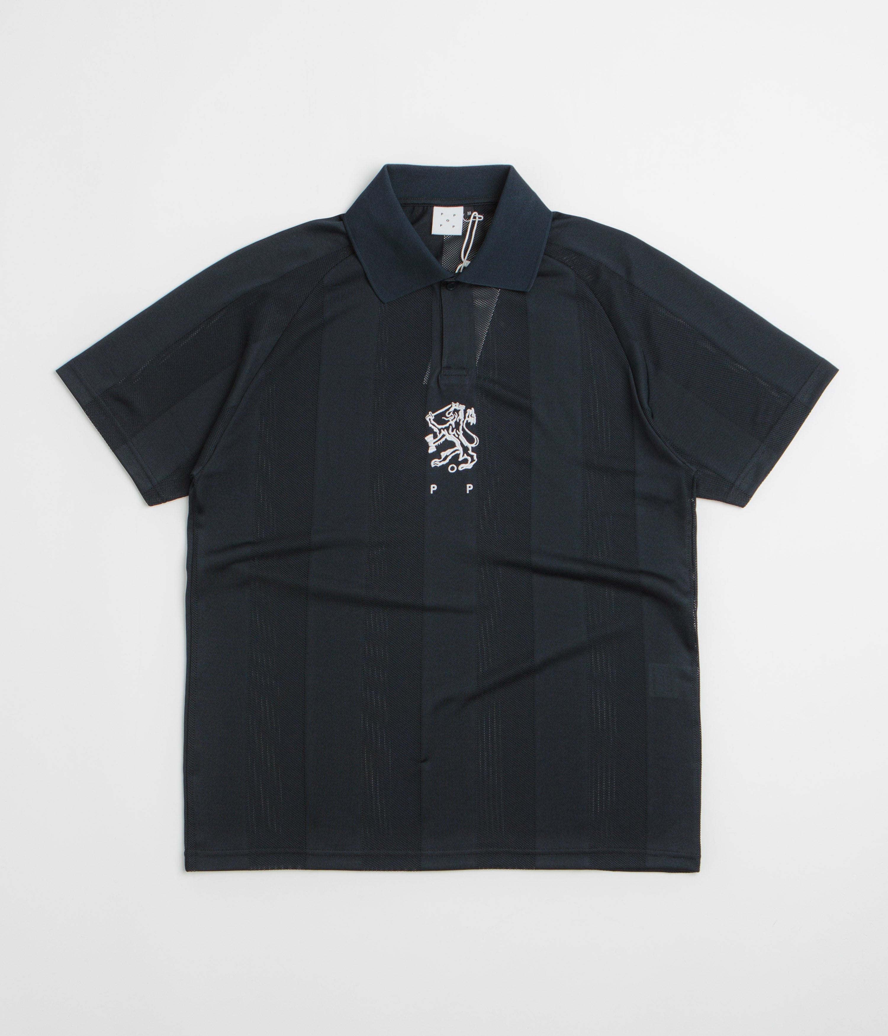 Pop Trading Company Sportif Cub Short Sleeve Shirt - Navy