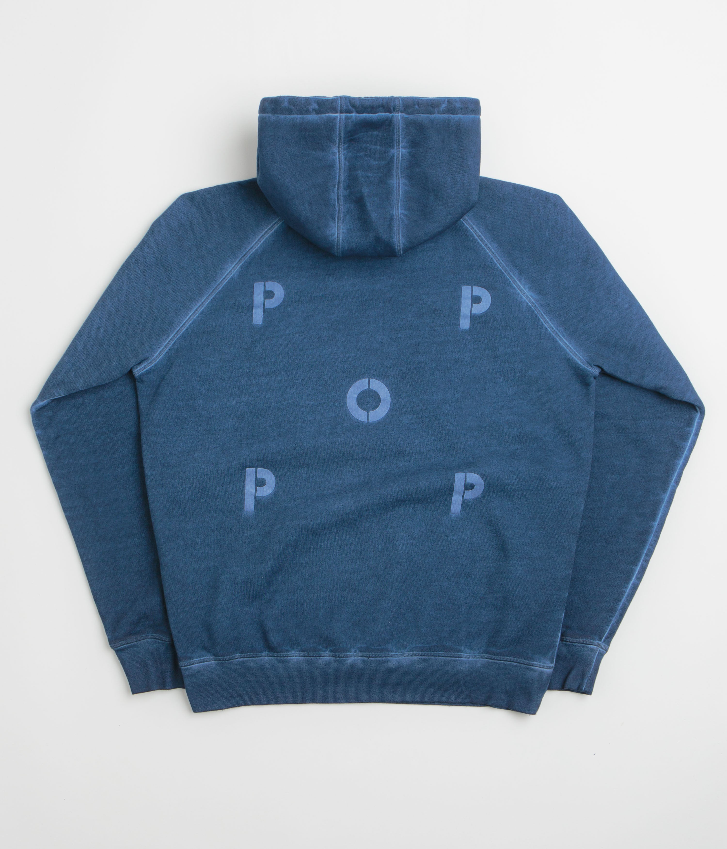 Pop Trading Company Stencil Logo Hoodie in Navy